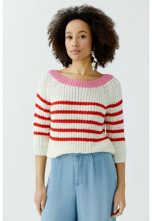 Jumper - white red