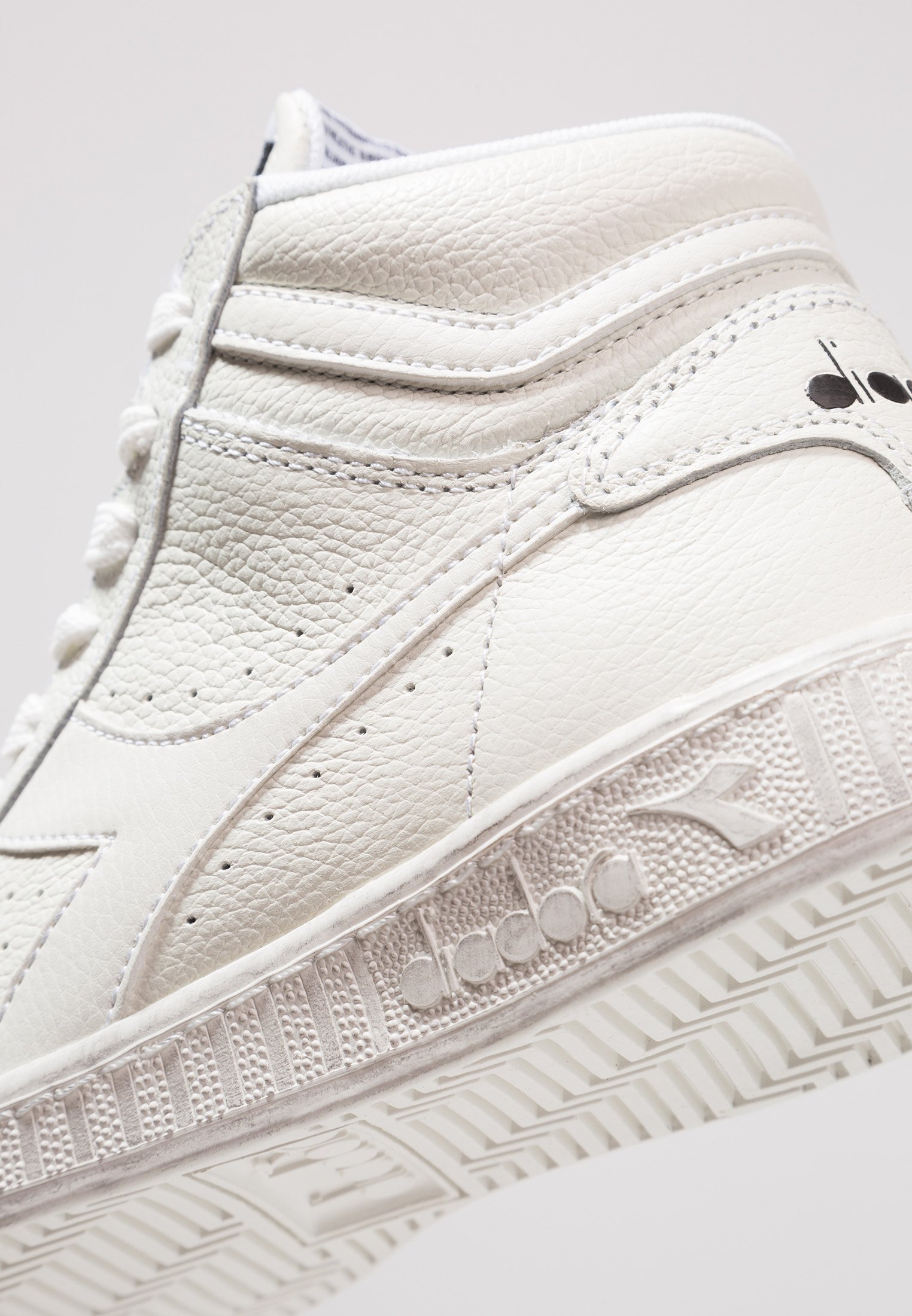 Diadora GAME WAXED - Sneakers hoog - white/wit - Zalando.nl