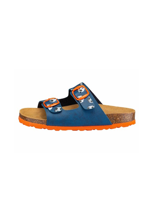 BIOLINE - Pantolette flach - blau