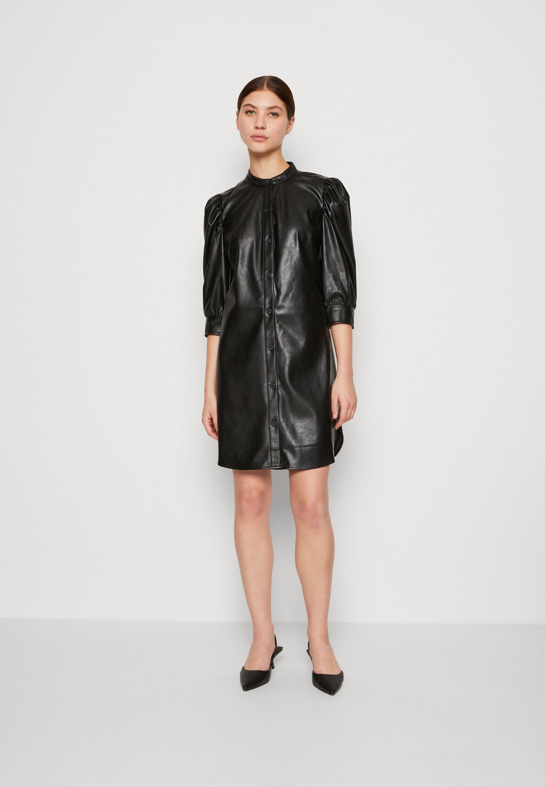 GAP PUFF SHIRTDRESS - Shirt dress - black - Zalando.ie