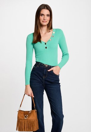 LONG-SLEEVED BUTTONS - Maglione - vert menthe