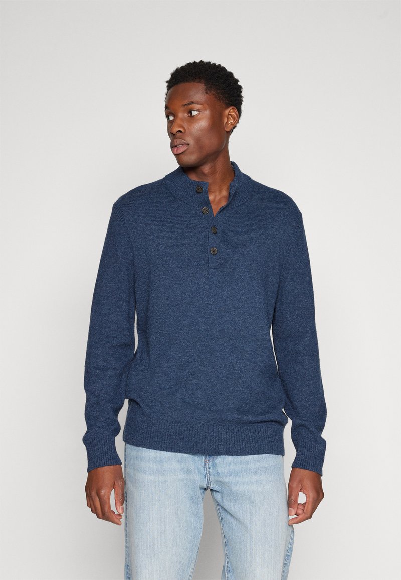 Camisa De Lana Botones Gap - Azul Marino Para Hombre