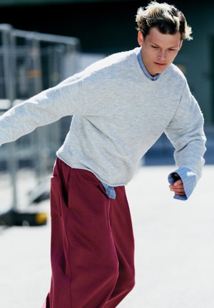 Weekday BOXY SWEATER - Trui - light grey