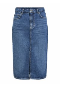 OBJELLEN MW MIDI NOOS - A-silueta svārki - medium blue denim