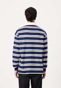 Tommy Hilfiger AUTHENTIC STRIPE RUGBY - Topper langermet - ivory petal/preppy navy