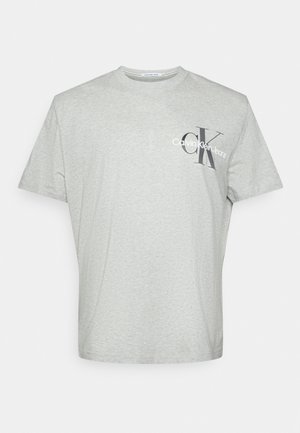 TWO TONE MONOGRAM TEE - Print T-shirt - light grey heather