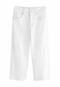 WIDE CROP LIFT - Jeans relaxed fit - white