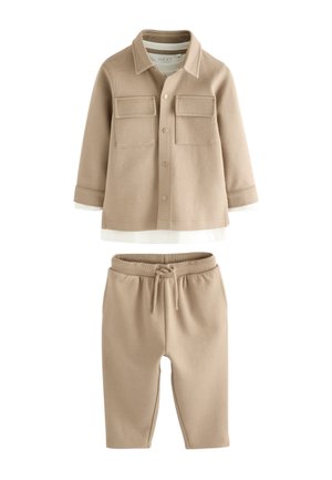 Next JOGGERS 3 PIECE SET - Tricou basic - tan brown