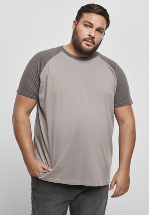 RAGLAN CONTRAST  - Nyomott mintás póló - grey/khaki