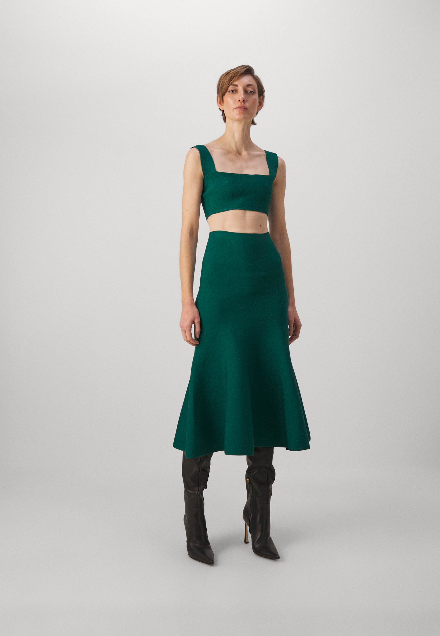 スカート VICTORIA BECKHAM Women Skirts 1125JDR006064A8283 Green Victoria Beckham FIT FLARE SKIRT - A-line skirt - green