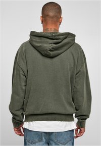 Urban Classics SMALL EMBROIDERY - Kapucni - bottlegreen