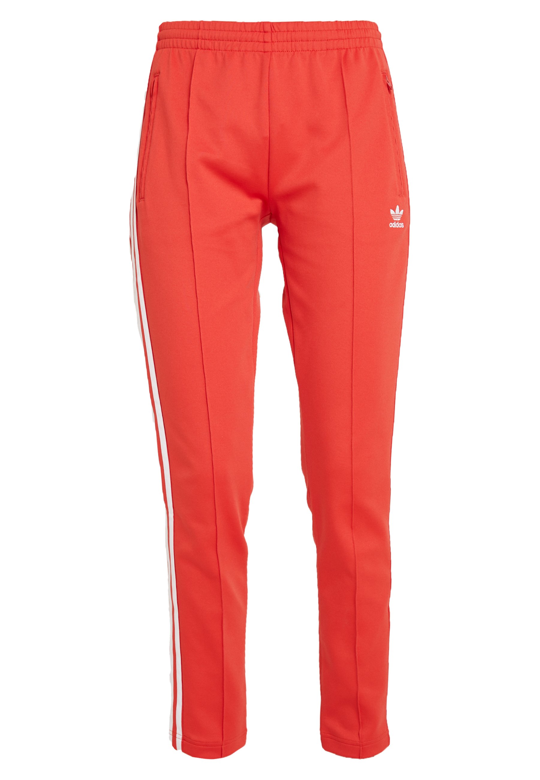 SUPERSTAR SUPER GIRL ADICOLOR TRACK PANTS - Trainingsbroek - lush red/white SUPERSTAR SUPER GIRL ADICOLOR TRACK PANTS - Trainingsbroek - lush red/white