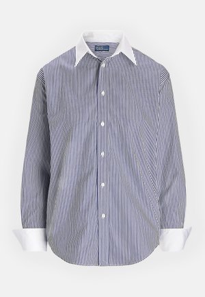 Polo Ralph Lauren RELAXED FIT TWO TONE STRIPED SHIRT - Button-down blouse - white/fall royal