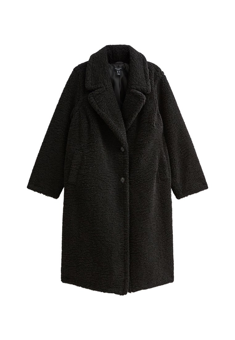 New Look Curves Wintermantel zwart