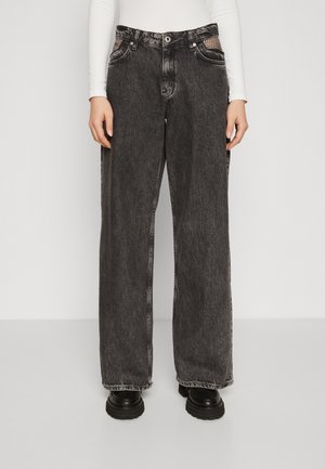 Karl Lagerfeld Jeans CHAIN - Jeans Relaxed Fit - black stone