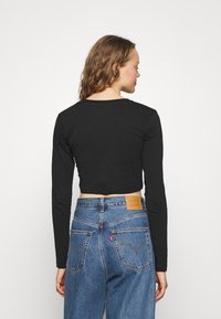 Alpha Industries CROPPED - Top s dlhým rukávom - black