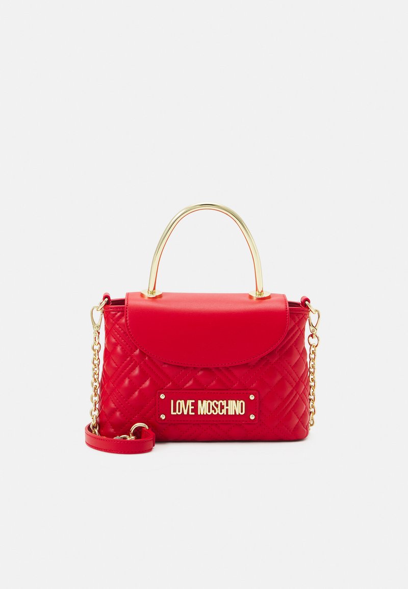 Love Moschino QUILTED TOP HANDLE CHAIN CROSSBODY Handtasche rosso