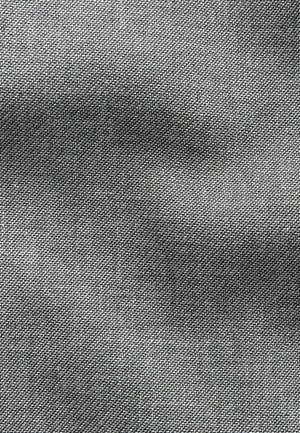 Gray textured fabric with a woven pattern, featuring a fine geometric texture and a consistent color throughout.