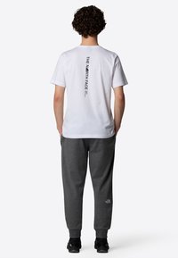 The North Face VERTICAL - Print T-shirt - tnf white tnf black