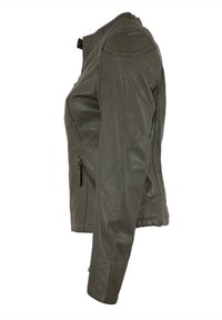 Lederjacken24 LAURA - Lederjacke - dark grey