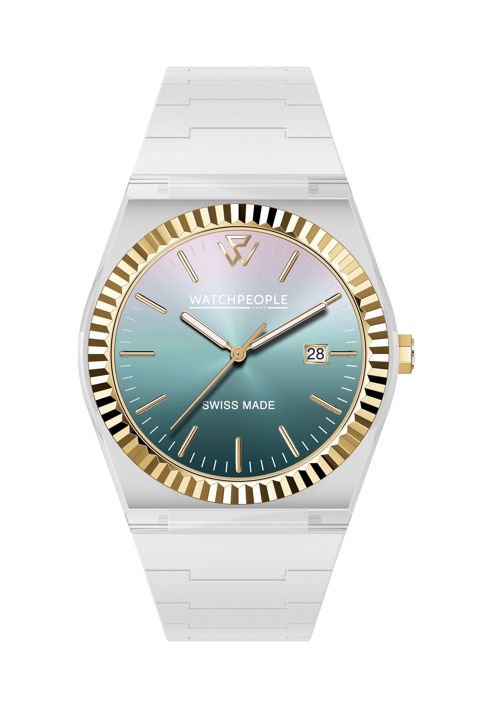 WATCHPEOPLE Orologio sunset verdigris/bianco - Main Image