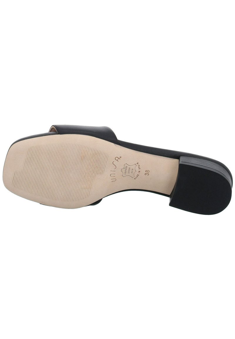 Damen Flache Pantoletten | Unisa Pantolette flach black/schwarz - IA45444 Damen Flache Pantoletten | Unisa Pantolette flach black/schwarz - IA45444