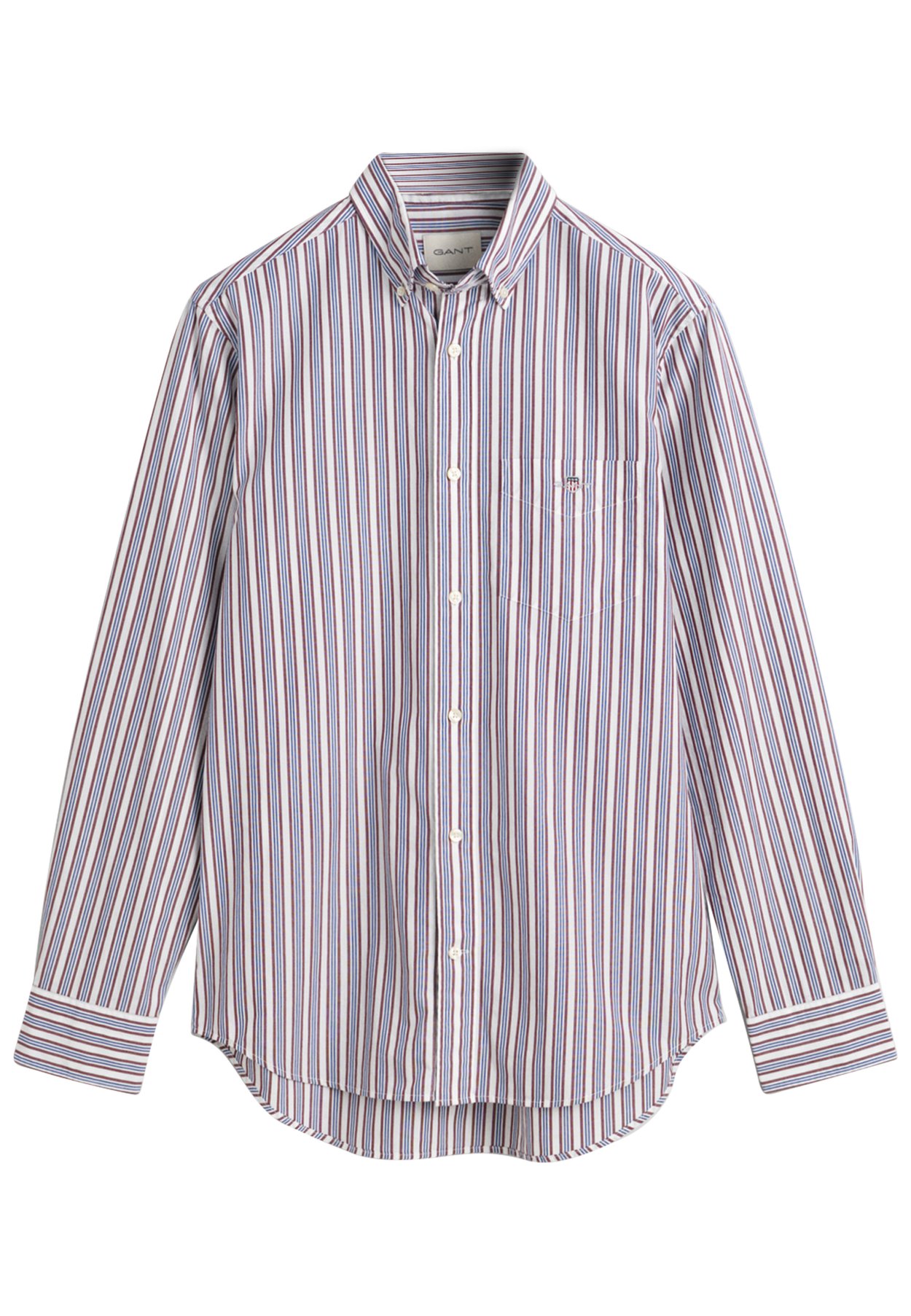 REGULAR FIT STRIPED POPLIN