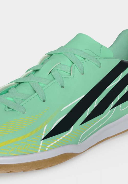 adidas HYPERFAST CLUB UNISEX - Botines de fútbol sala - pulse mint/night navy/solar lemon — photo 7