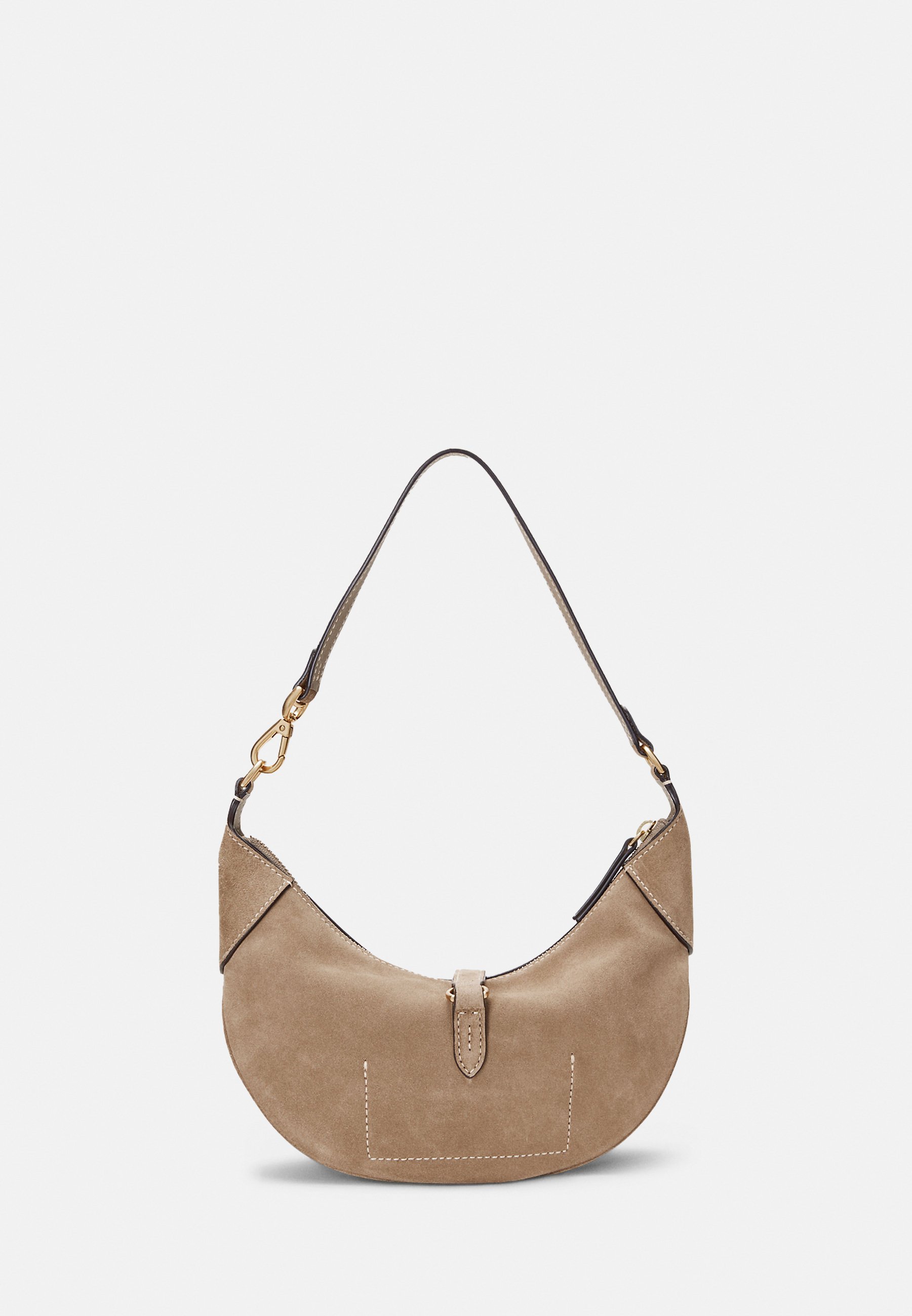 Polo Ralph Lauren POLO ID SUEDE MINI SHOULDER BAG - Handbag - clay