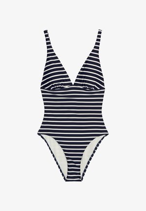 Marc O'Polo, ESSENTIALS - Badeanzug - dark navy stripe