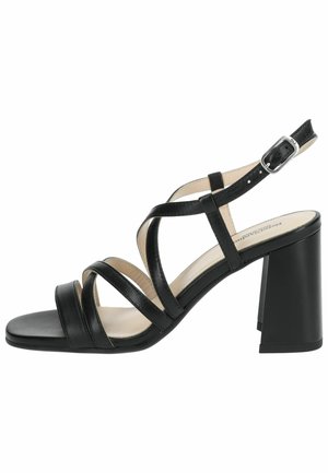 High Heel Sandalette - nappa nero