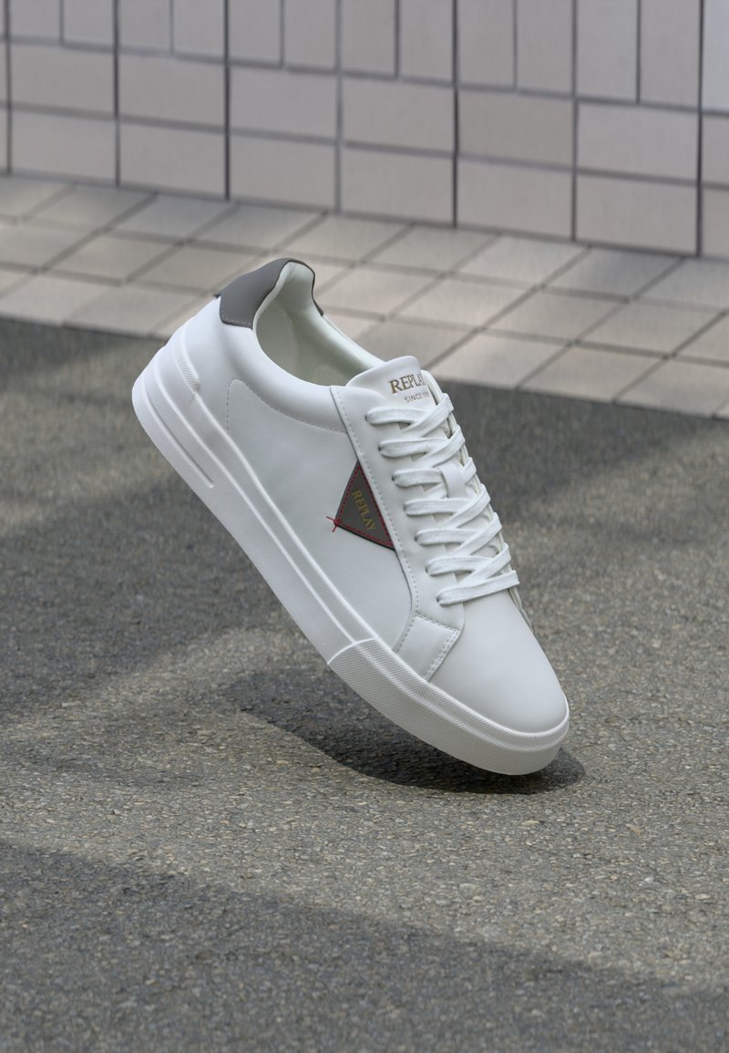 Replay EVAN CLASS - Trainers - white/grey/white - Zalando.co.uk