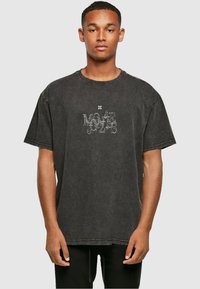 MJ Gonzales MÄNNER CLASSIC V.1 X ACID WASHED HEAVY OVERSIZED  - T-shirts print - black