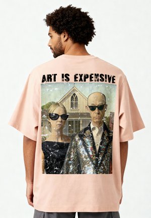 EXPENSIVE AMERICAN UNISEX HEAVYWEIGHT 25 - T-shirt con stampa - light pink