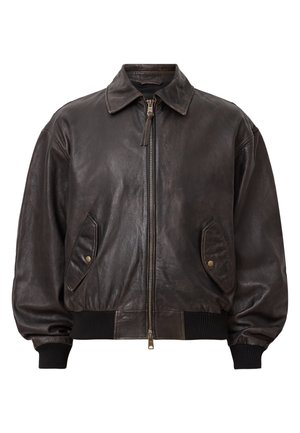 AllSaints MARCO - Leather jacket - vintage black
