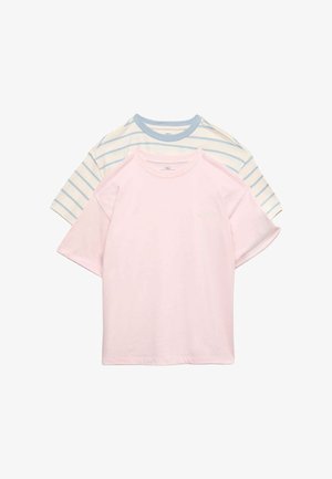 Marks & Spencer, 2PK UNISEX - T-Shirt print - pale pink mix
