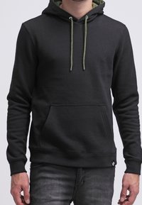 YOURTURN Felpa con cappuccio - black