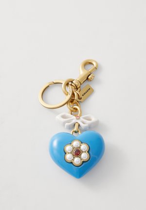 HEART BAG CHARM - Keyring - blue/multi-coloured