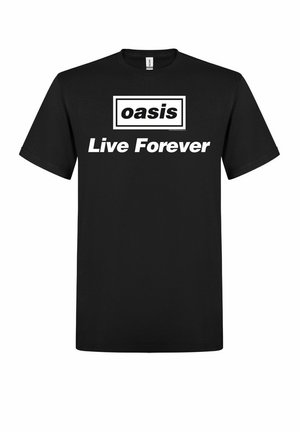Oasis Live Forever - T-shirt print - black