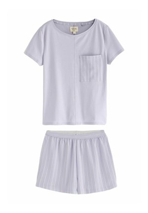 SHORT SLEEVE - REGULAR FIT - Nattplagg set - lilac purple stripe