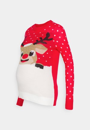 Vero Moda Maternity, VMMICELAND XMAS, czerwony