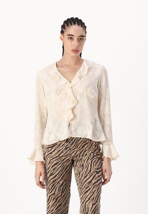 VIAUSTRI V-NECK - Hemdbluse - birch