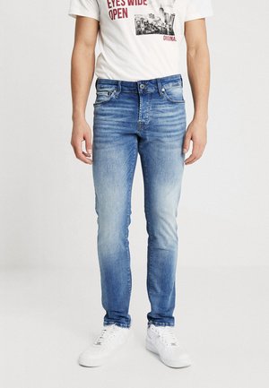 JJIGLENN JJICON - Jeansy Slim Fit - blue denim
