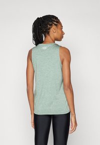 Under Armour TANK TWIST - Topp - silica green/white