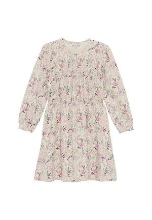 Minymo DRESHORT SLEEVES LONG ALL OVER PRINT - Jerseykleid - sandshell
