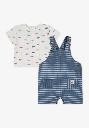 SHORTALL SET - Kezeslábas - huggies coronet blue