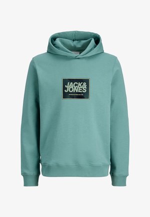 Pulover s kapuco - türkis