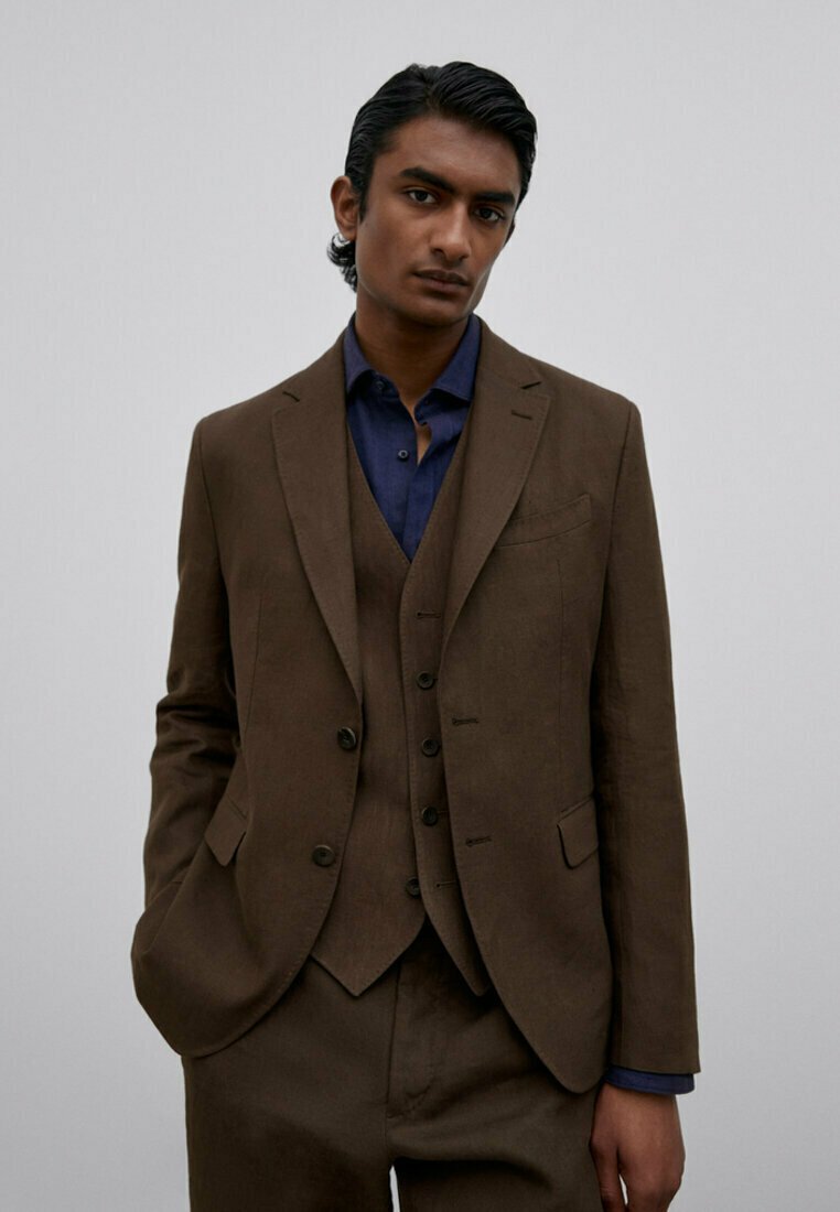 Massimo Dutti LIMITED EDITION - Suit jacket - brown - Zalando.co.uk