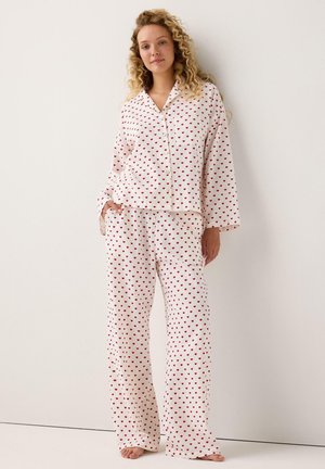 WITH LONGER LEG - Pyjamabroek - red
