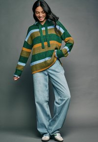 Next RELAXED FIT OVERSIZED - Sweat à capuche - green